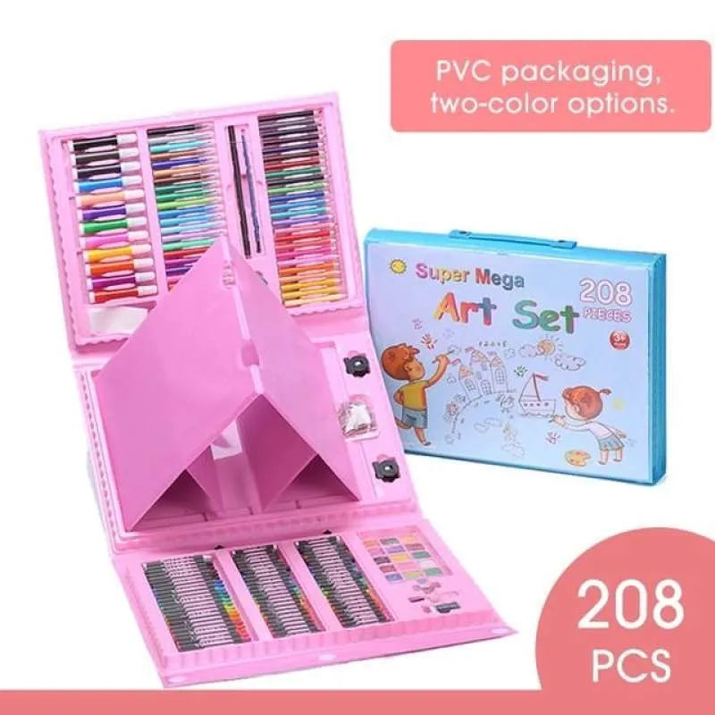 Veliki set za crtanje od 208 delova – Boja Plava