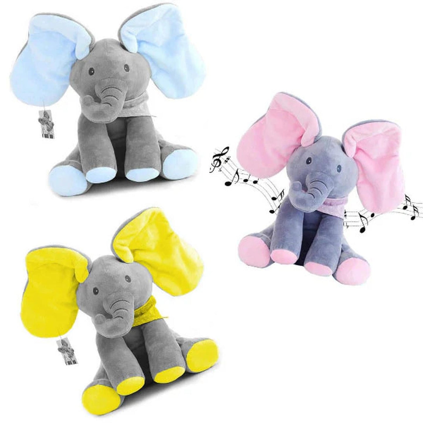 Veliki slon koji pomera uši i peva