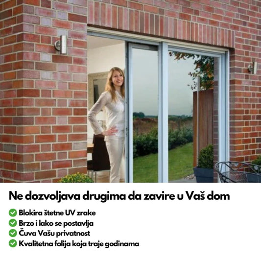 Folija za stakla za privatnost i odbranu od UV Zraka