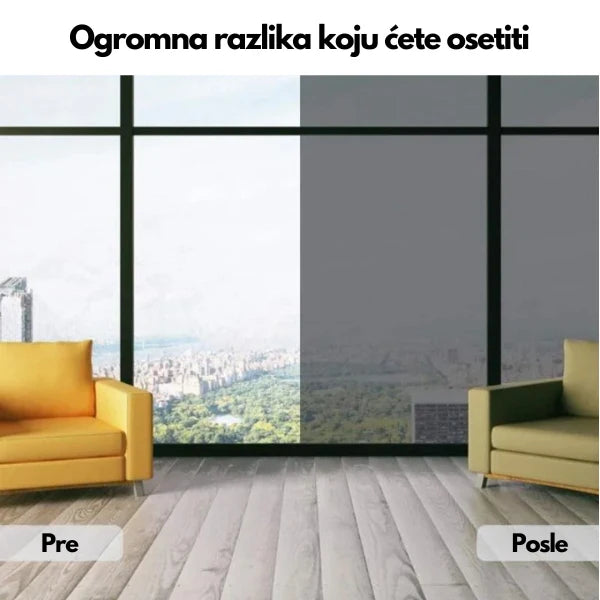 Folija za stakla za privatnost i odbranu od UV Zraka