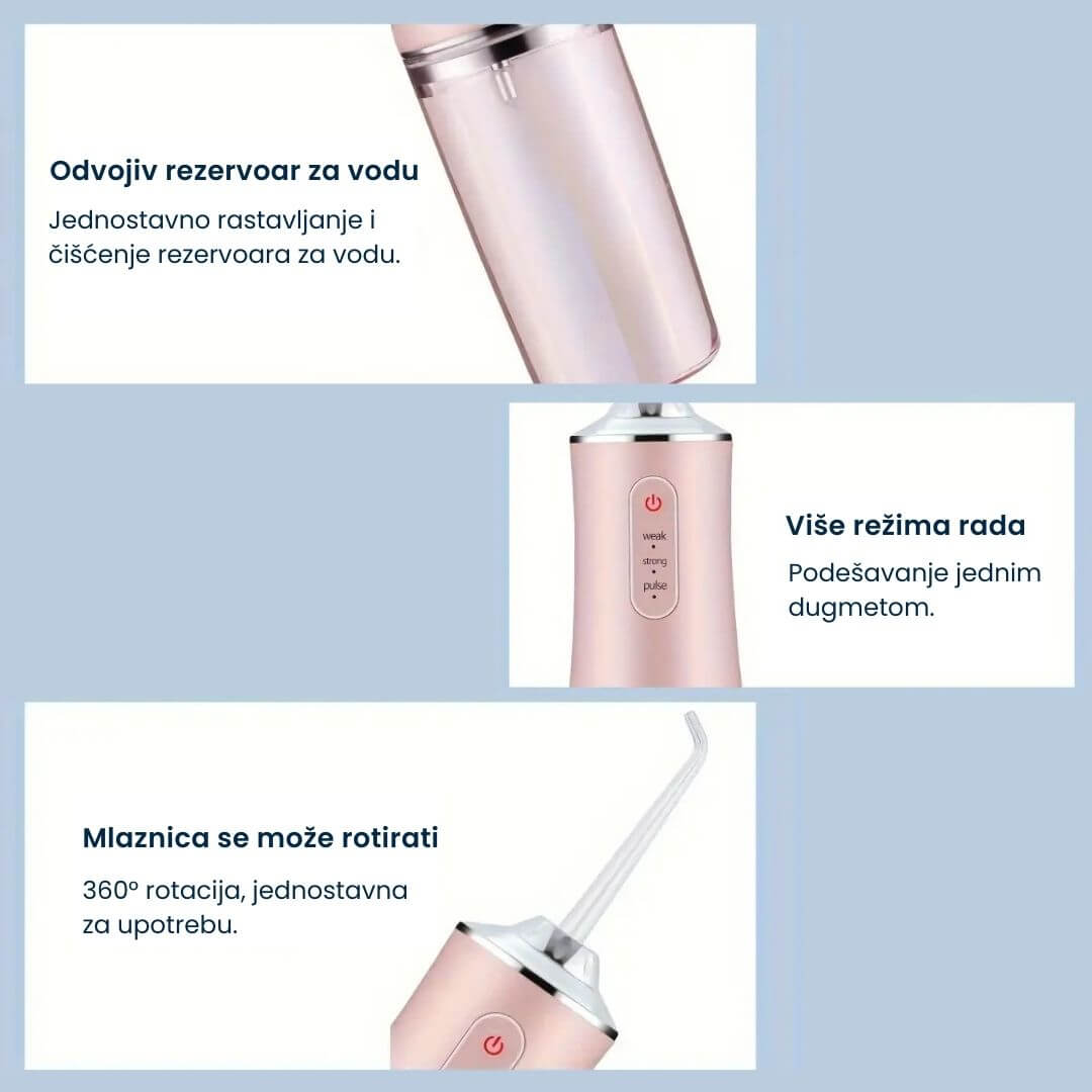 Oralni irigator - Irigator za zube - Uređaj za higijenu usta