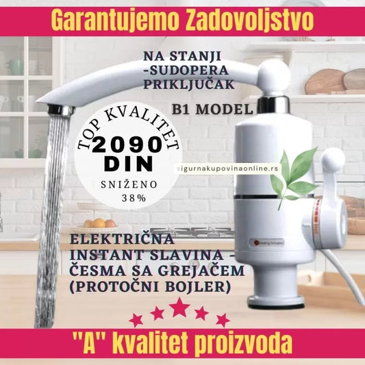 Električna slavina sa grejačem B1 – Brand B1-sudopera priključak