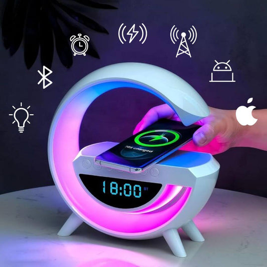 G LED lampa - Punjač, zvučnik, lampa i sat