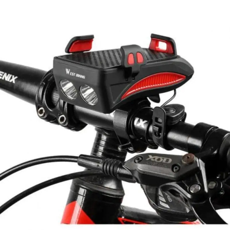Držač Telefona za Bicikl + Svjetlo + Sirena + Power Bank