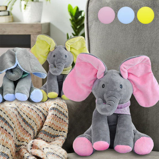 Veliki slon koji pomera uši i peva