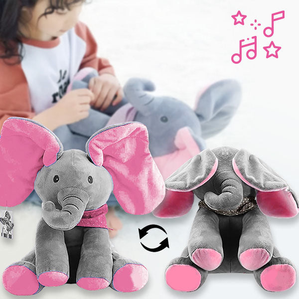 Veliki slon koji pomera uši i peva