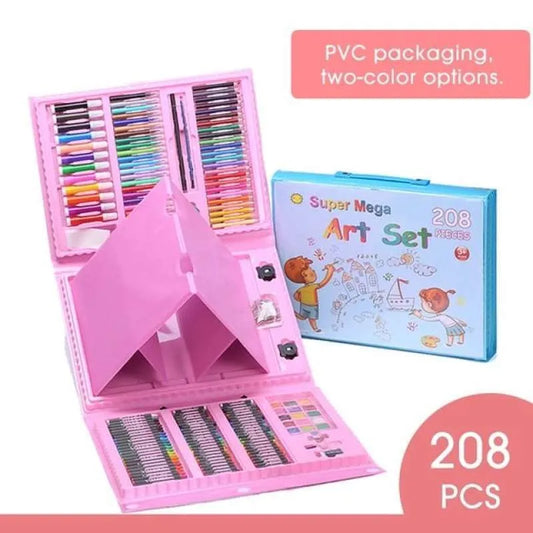 Veliki set za crtanje od 208 delova – Boja Plava