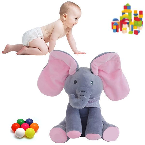 Veliki slon koji pomera uši i peva