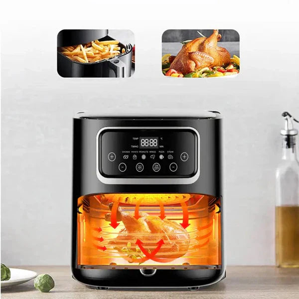 Friteza na vruć vazduh - Air Fryer - Silver Crest 10L + 50 papira za pečenje