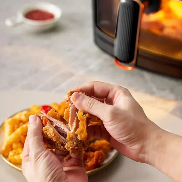 Friteza na vruć vazduh - Air Fryer - Silver Crest S-18 8L + 50 papira za pečenje