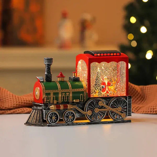 Novogodišnja lokomotiva sa svetlosnim efektima i muzikom