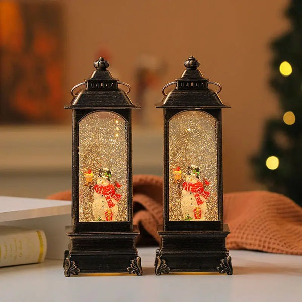 Novogodišnji fenjer sa Sneškom Belićem - Praznična fenjer lampa